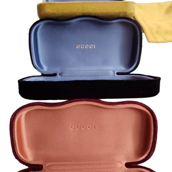 Bvlgari, Gucci, and Coach sunglass cases Lot - Picture 3 of 3